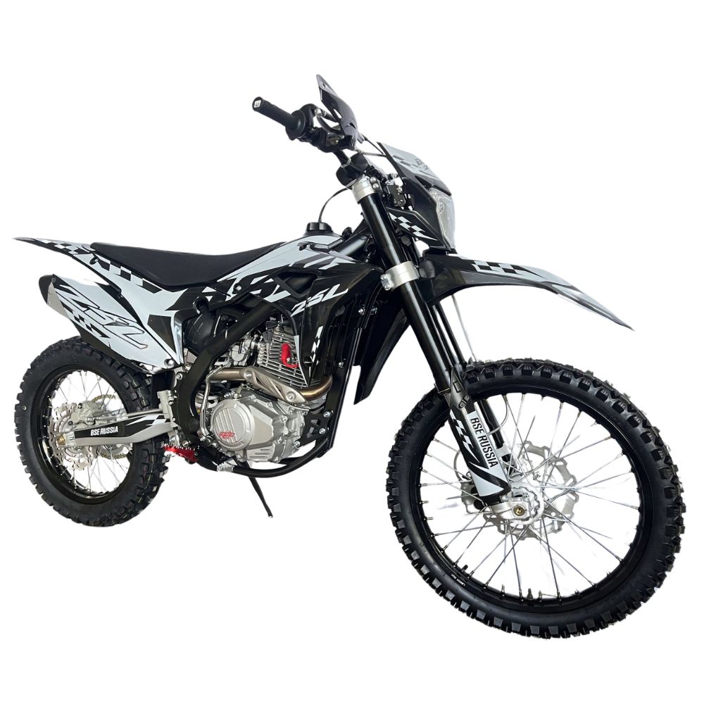 Кроссовый мотоцикл BSE Z5L White Black