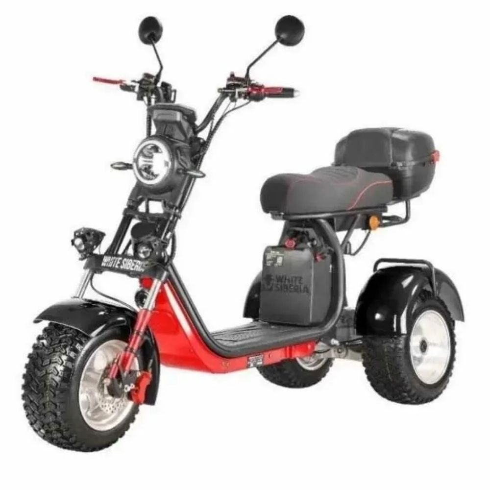 Электроскутер White Siberia PRO Trike Ikra 5000W