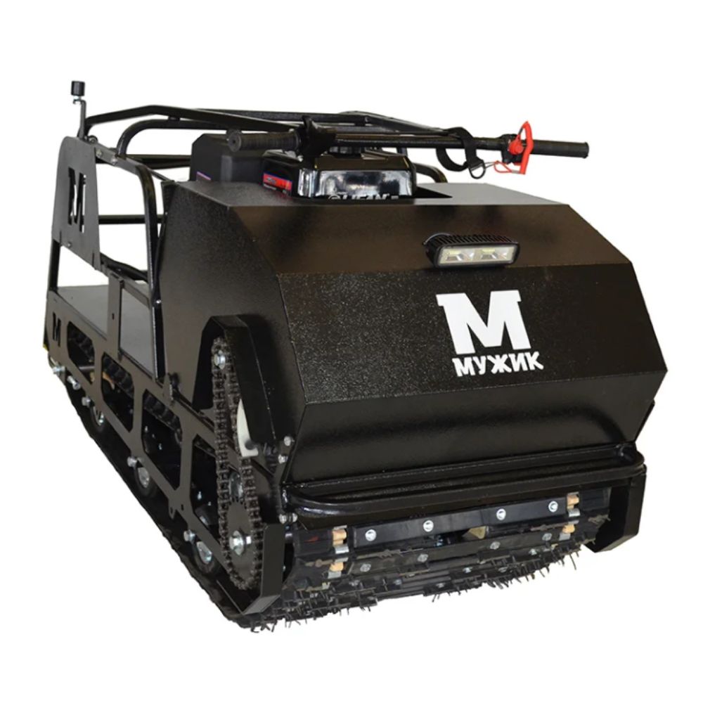 Мотобуксировщик Мужик одно-гусеничный М600 (лонг) 15 л.с.